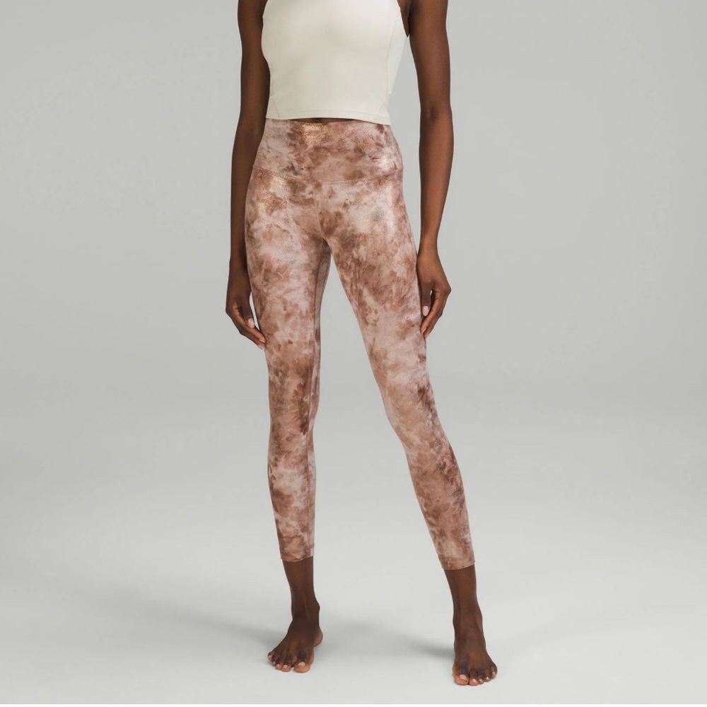 lululemon athletica Brown Tie-Dye Leggings
